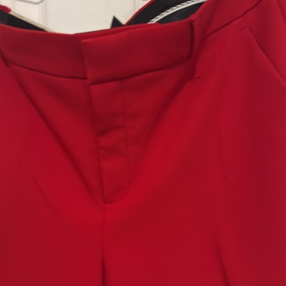 Banana Republic Avery Straight-Fit Mid-Rise Red pant size 14 New With Tags - Picture 3 of 11